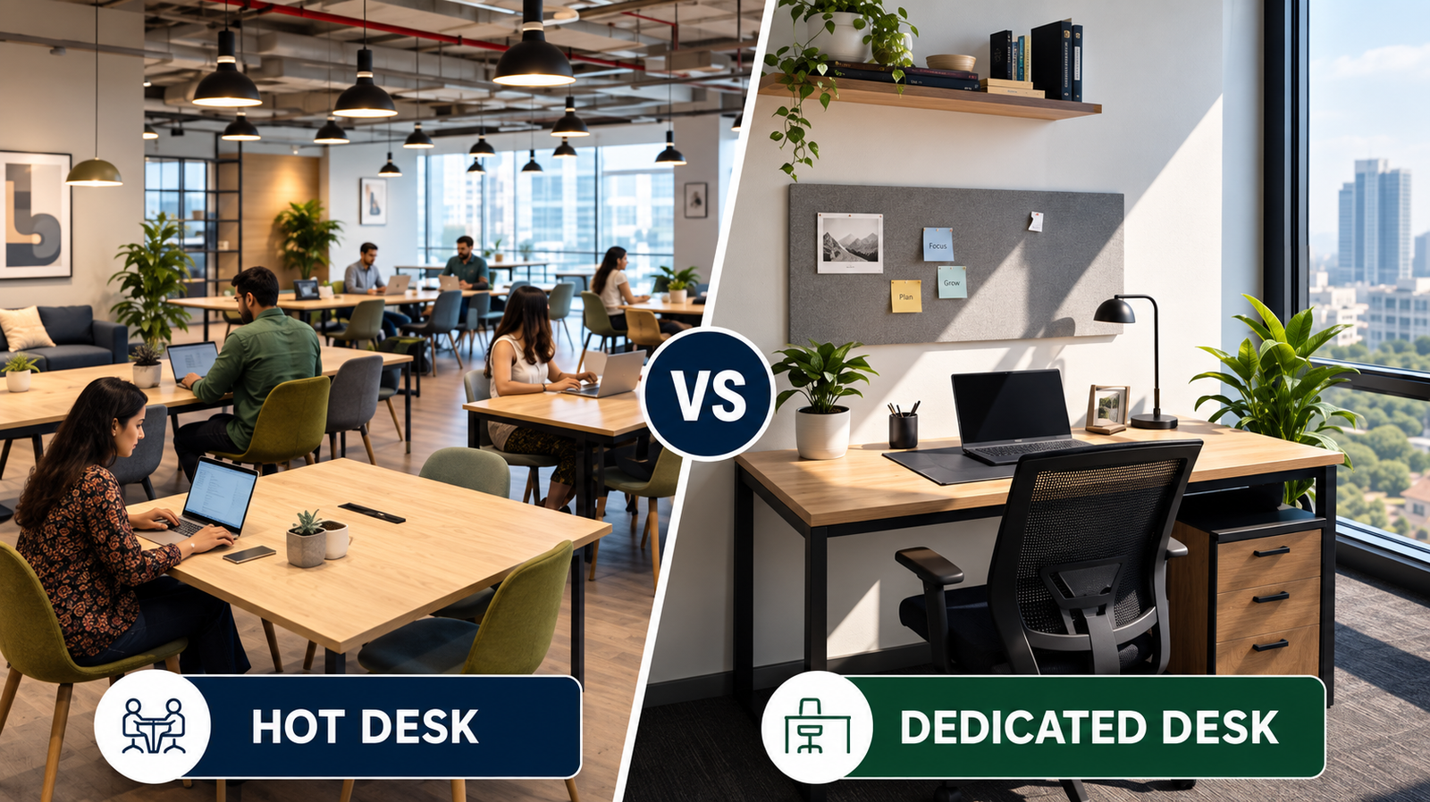 Hot Desk vs Dedicated Desk in Coworking: Which Option Suits Your Work Style